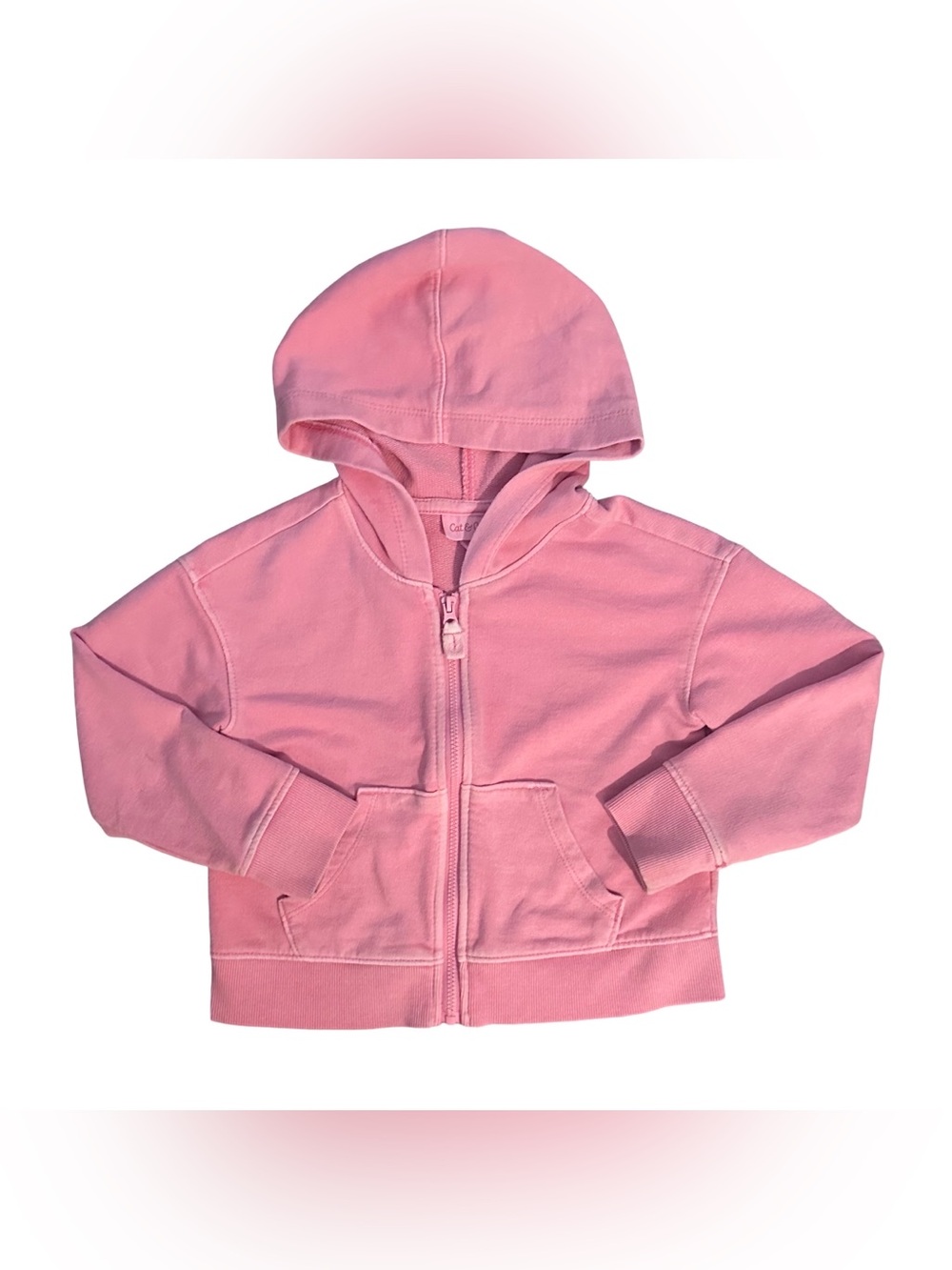 Cat & Jack 4T Girls pink zip up light hoodie sweater